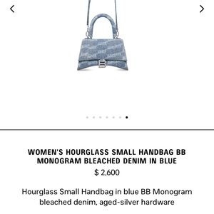 Balenciaga hourglass handbag